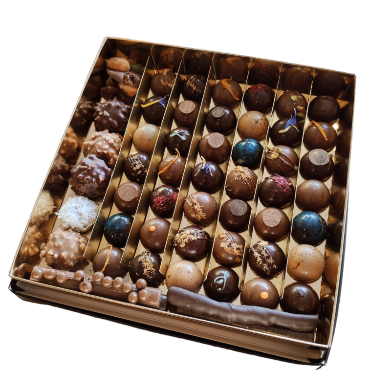 Coffret de 53 chocolats assortis